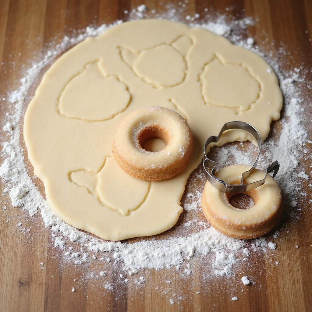 Air Fryer Chinese Donut Recipe Sweet and Crispy - Step 3: Roll and Cut the Donuts