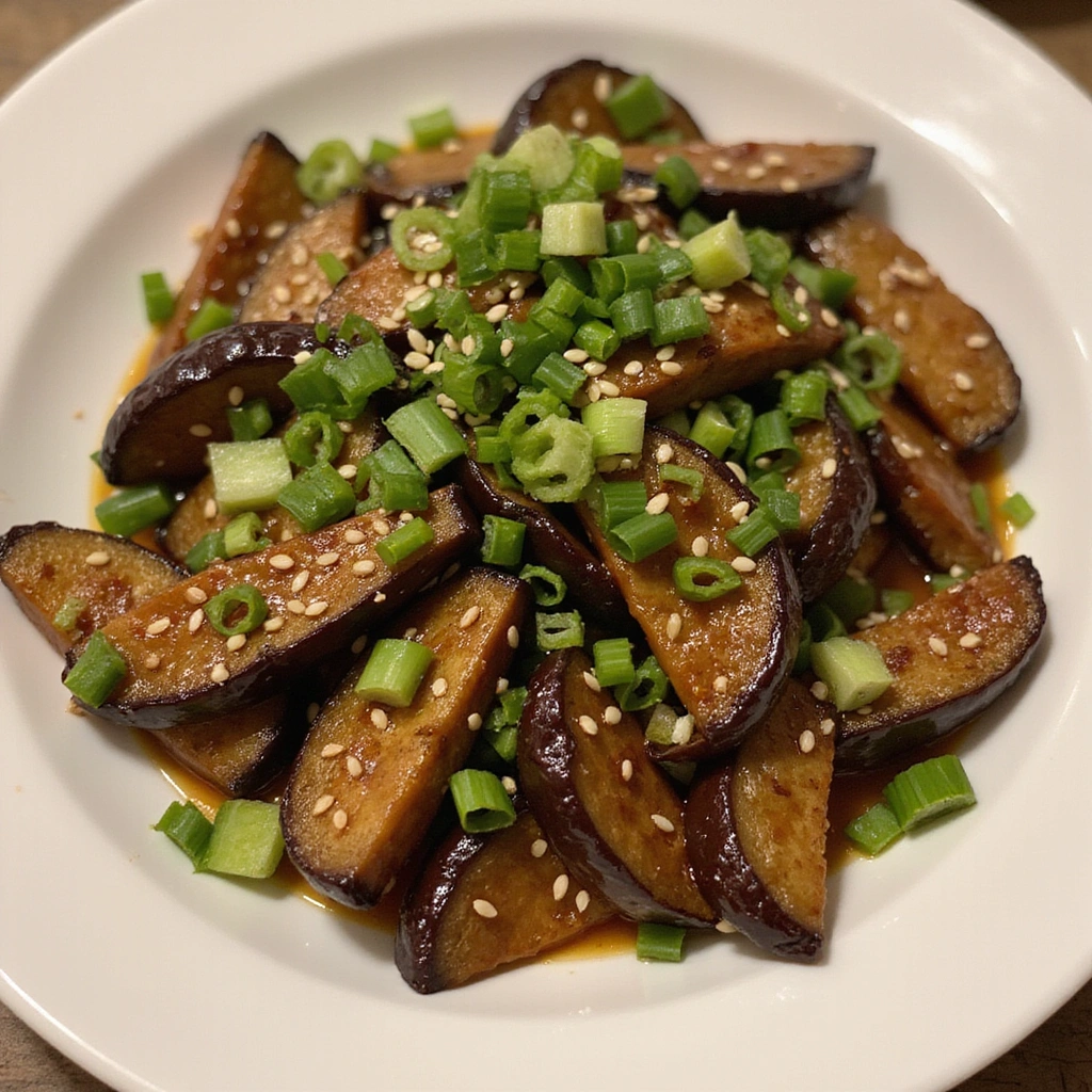Air Fryer Chinese Eggplant Recipes Quick and Easy - Step 9: Garnish and Serve