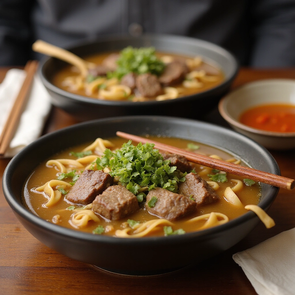 Authentic Chinese Beef Noodle Soup Recipe Warm and Hearty - Step 8: Serve and Enjoy