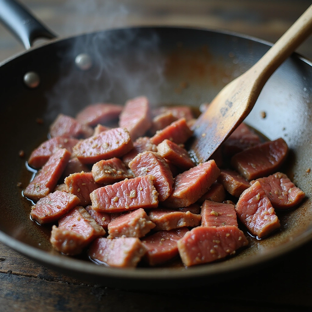 Authentic Chinese Beef and Broccoli Recipe Everyone Loves 5 Authentic Chinese Beef and Broccoli Recipe Everyone Loves - Step 5: Cook the Beef