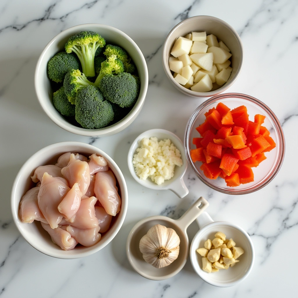 Chicken and Broccoli Chinese Recipe Family Favorite Dinner 1 Chicken and Broccoli Chinese Recipe Family Favorite Dinner - Step 1: Prepare Ingredients