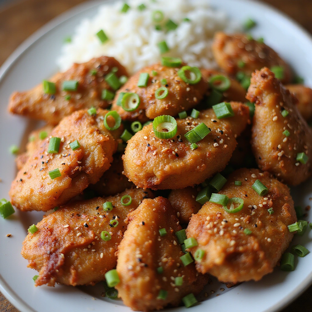 Chinese Air Fryer Chicken Recipes Crispy Quick and Easy 8 Chinese Air Fryer Chicken Recipes Crispy Quick and Easy - Step 8: Garnish and Serve