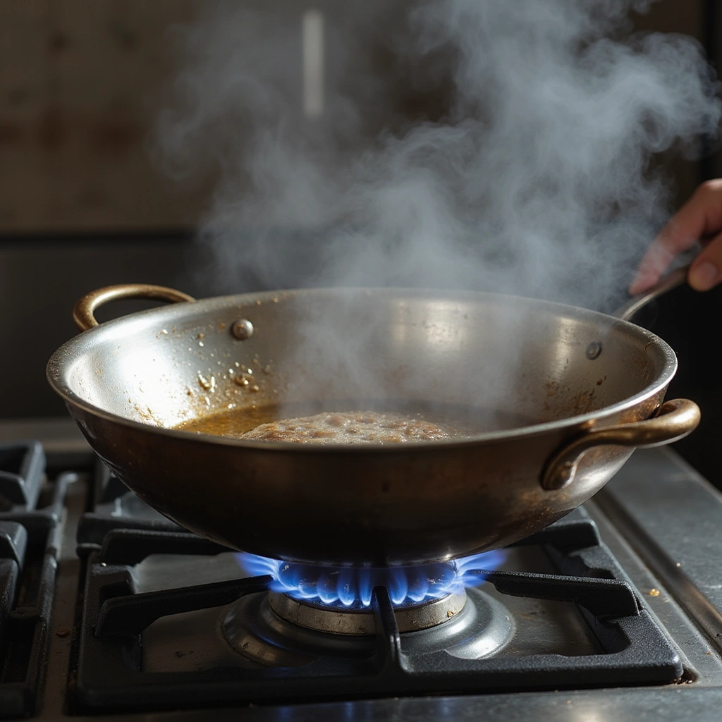 Chinese Beef and Mushroom Recipe Simple and Flavorful - Step 3: Heat the Wok
