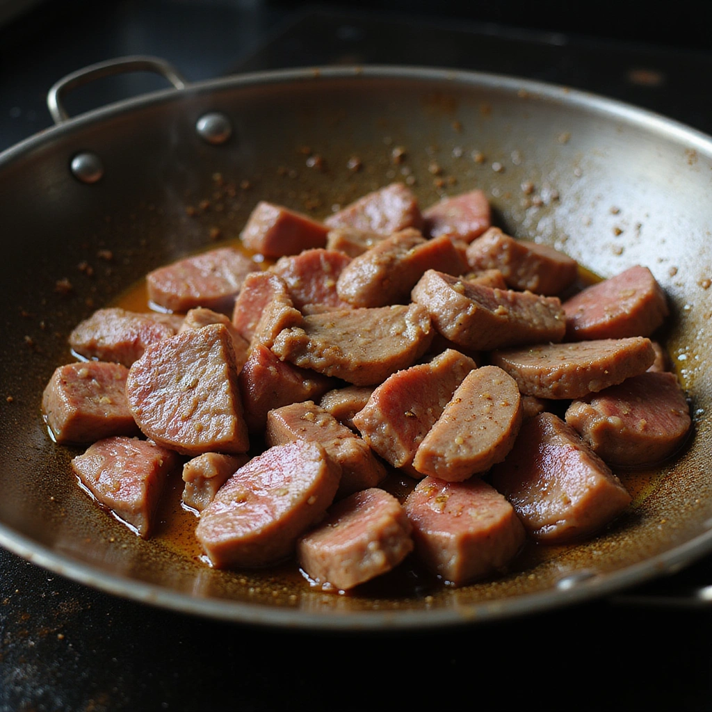 Chinese Beef and Mushroom Recipe Simple and Flavorful - Step 4: Stir-Fry the Beef