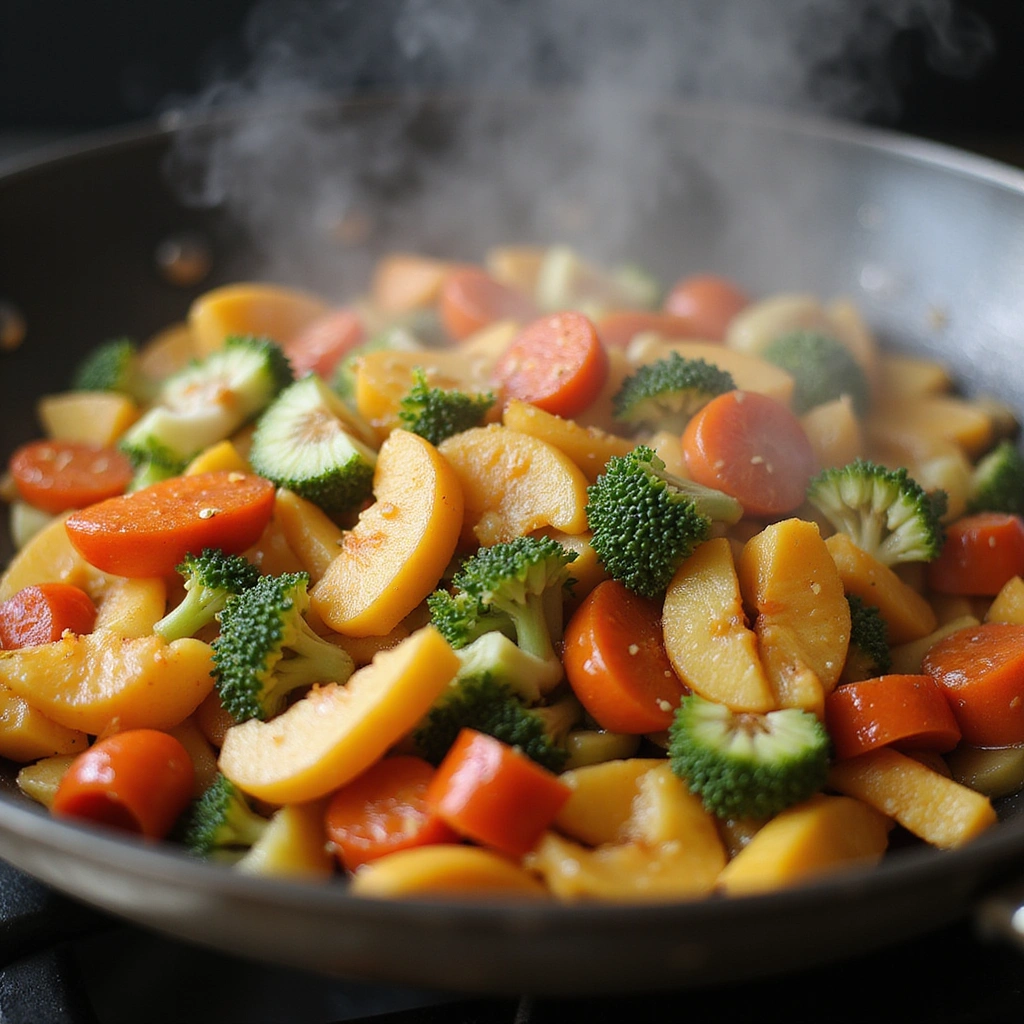 Chinese Beef and Mushroom Recipe Simple and Flavorful - Step 6: Cook the Vegetables