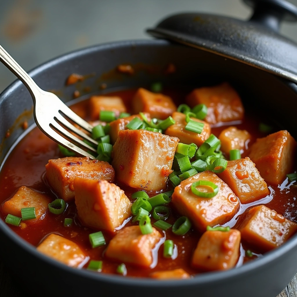 Chinese Braised Pork Belly Recipe Melt in Your Mouth Flavor - Step 7: Check for Doneness
