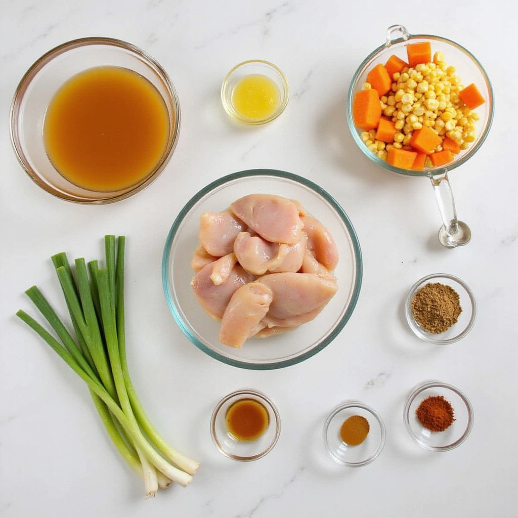 Chinese Chicken and Corn Soup Recipe Creamy and Comforting 1 Chinese Chicken and Corn Soup Recipe Creamy and Comforting - Step 1: Gather Ingredients