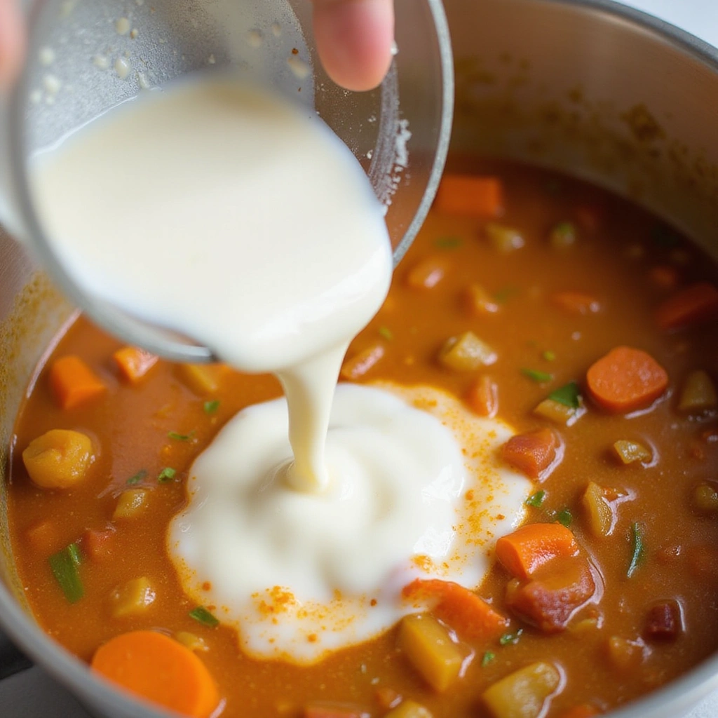 Chinese Chicken and Corn Soup Recipe Creamy and Comforting 6 Chinese Chicken and Corn Soup Recipe Creamy and Comforting - Step 6: Stir in Cream