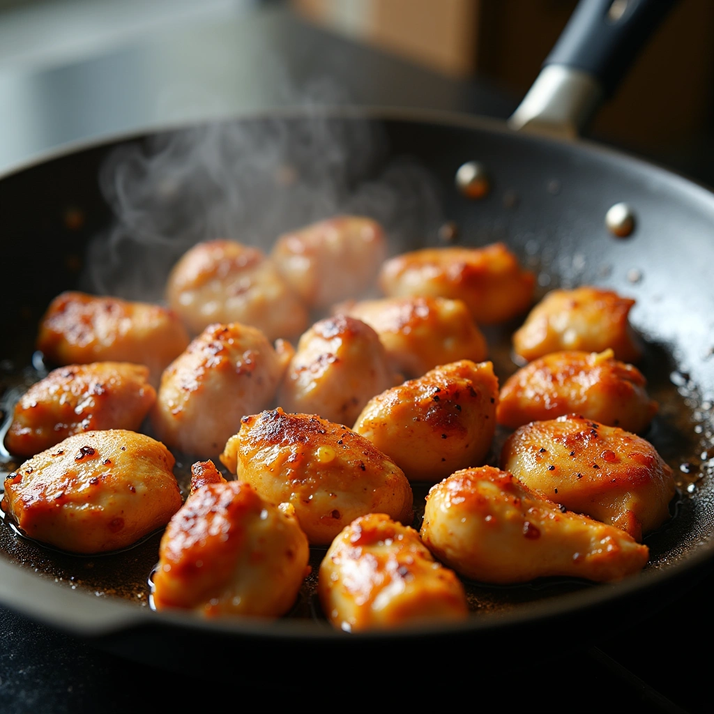 Chinese Chicken and Mushroom Recipe Comfort Food at Home 4 Chinese Chicken and Mushroom Recipe Comfort Food at Home - Step 4: Cook the Chicken