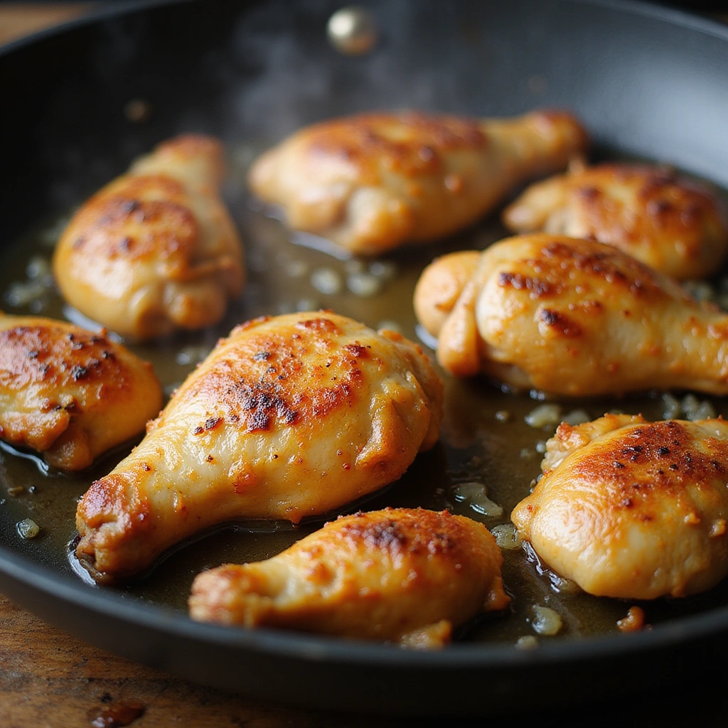 Chinese Chicken and Rice Recipe Simple One Pan Dinner 2 Chinese Chicken and Rice Recipe Simple One Pan Dinner - Step 2: Sear the Chicken