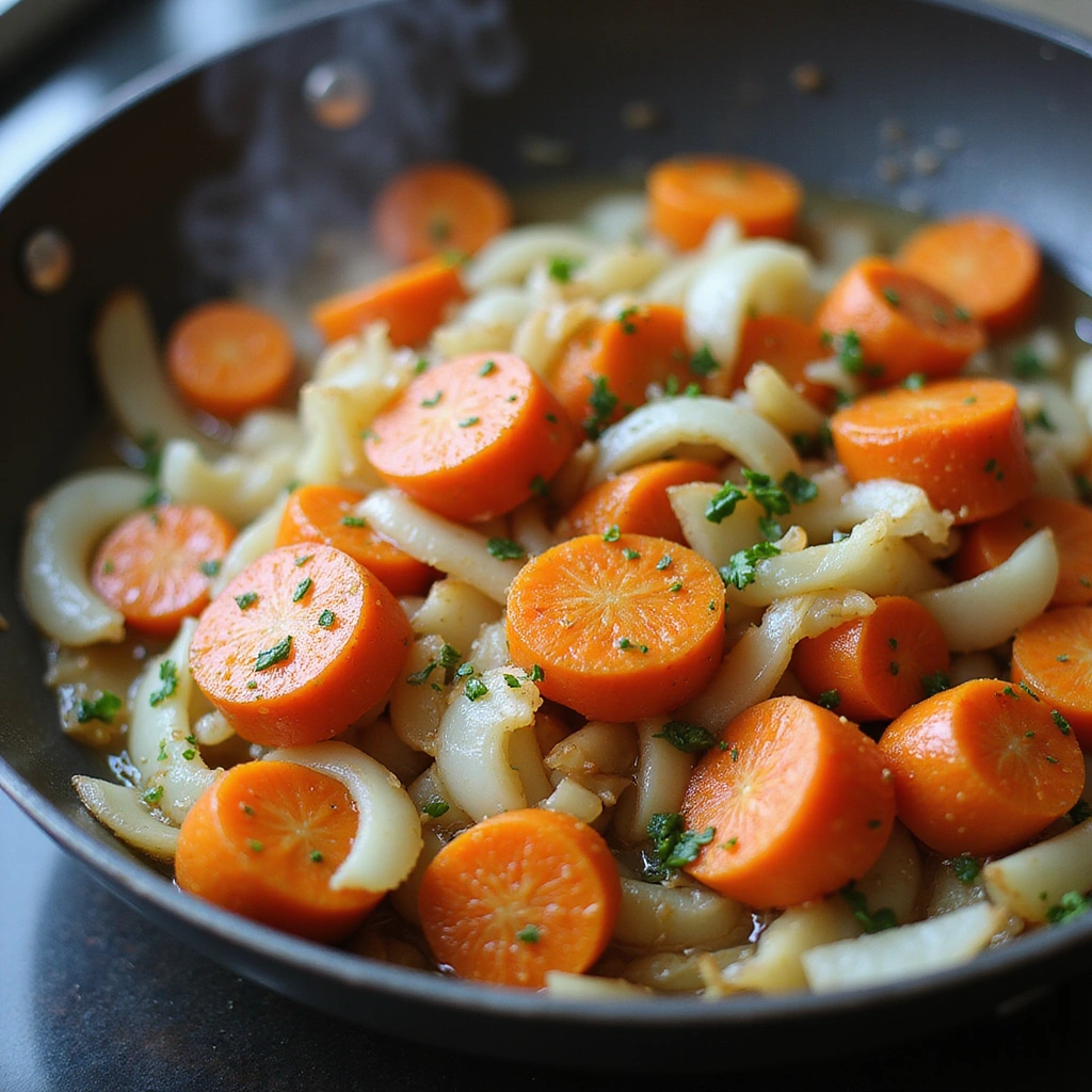 Chinese Chicken and Rice Recipe Simple One Pan Dinner 3 Chinese Chicken and Rice Recipe Simple One Pan Dinner - Step 3: Sauté Vegetables