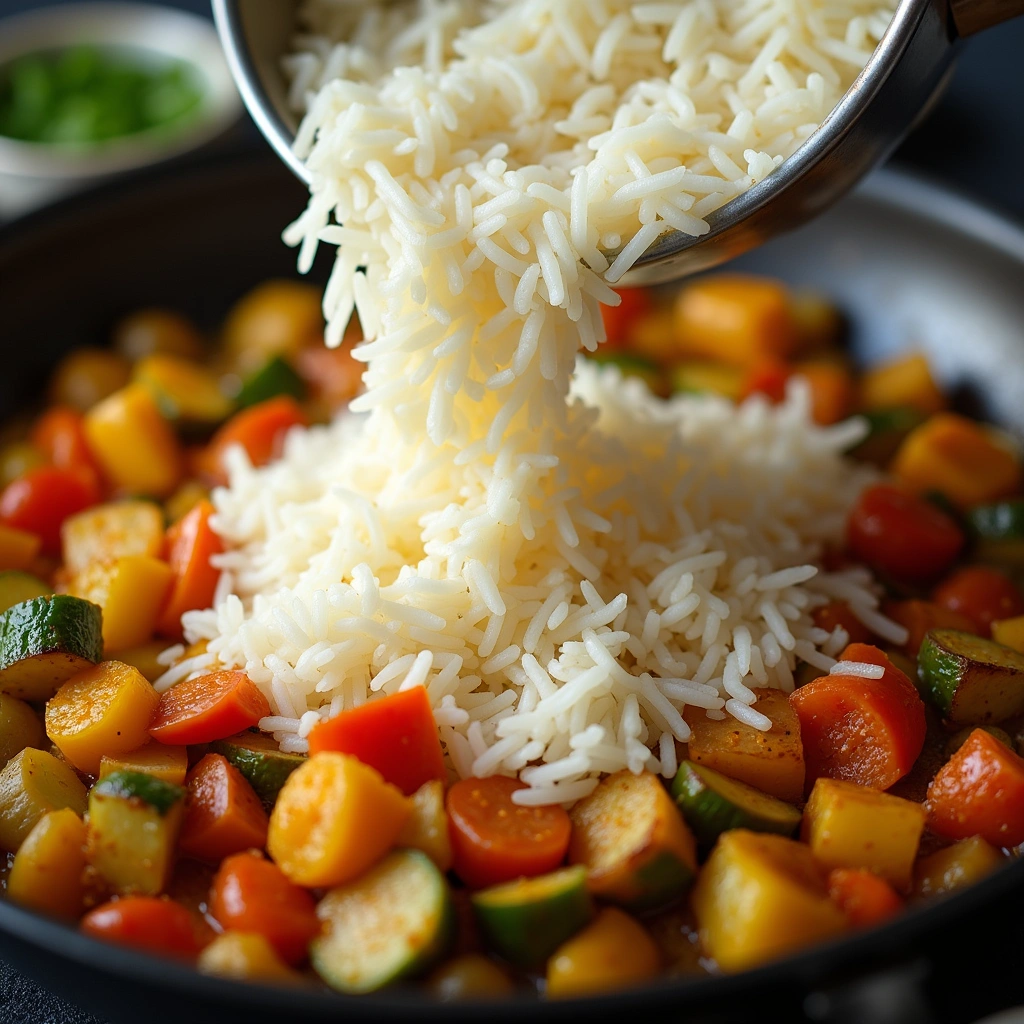 Chinese Chicken and Rice Recipe Simple One Pan Dinner 4 Chinese Chicken and Rice Recipe Simple One Pan Dinner - Step 4: Add Rice and Toast