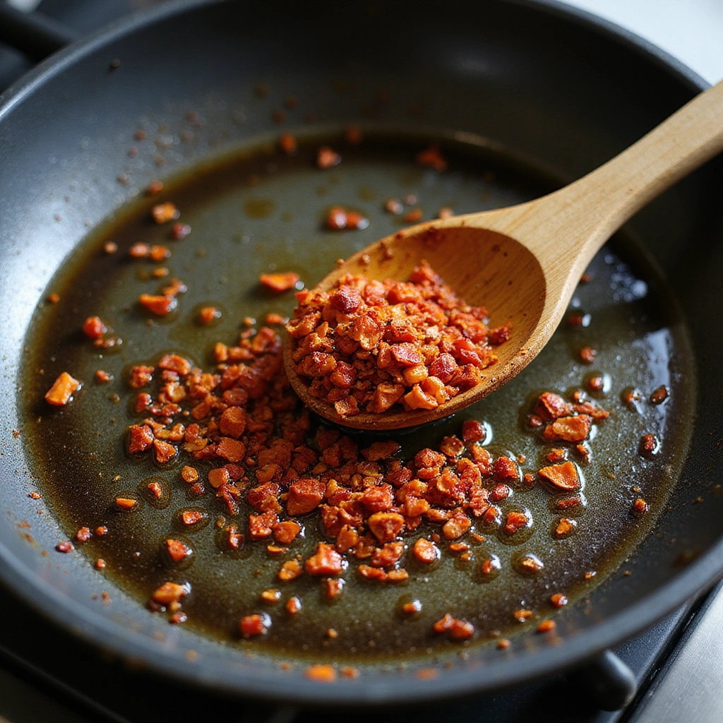 Chinese Chili Garlic Sauce Recipe Homemade and Spicy 2 Chinese Chili Garlic Sauce Recipe Homemade and Spicy - Step 2: Toast Chili Flakes