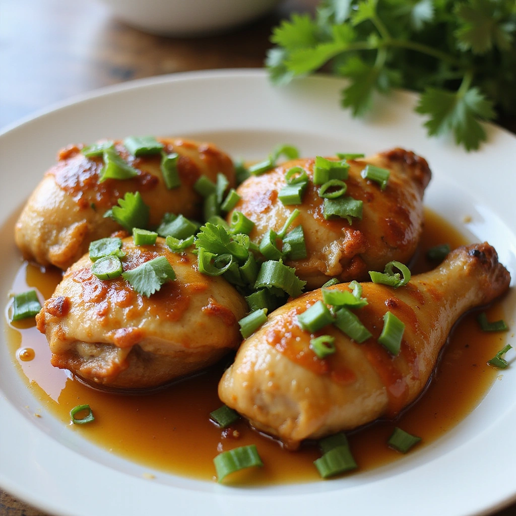 Chinese Cold Ginger Chicken Recipe Authentic and Refreshing - Step 6: Serve with Sauce