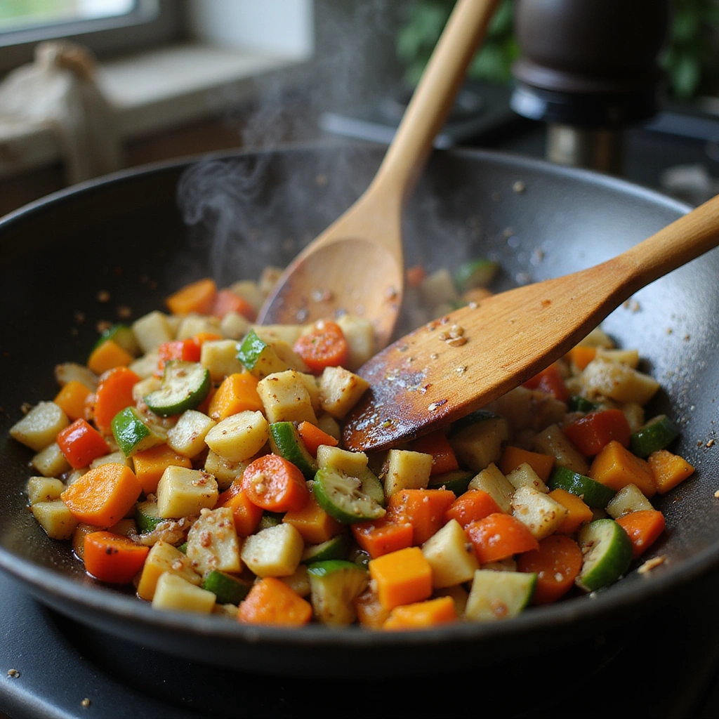 Chinese Crab Meat Recipes Easy and Delicious at Home 4 Chinese Crab Meat Recipes Easy and Delicious at Home - Step 4: Stir-Fry Vegetables