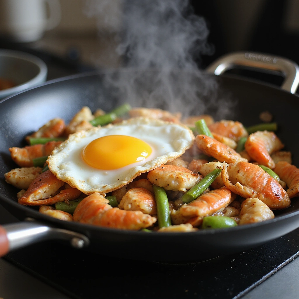 Chinese Crab Meat Recipes Easy and Delicious at Home 7 Chinese Crab Meat Recipes Easy and Delicious at Home - Step 7: Bind with Egg