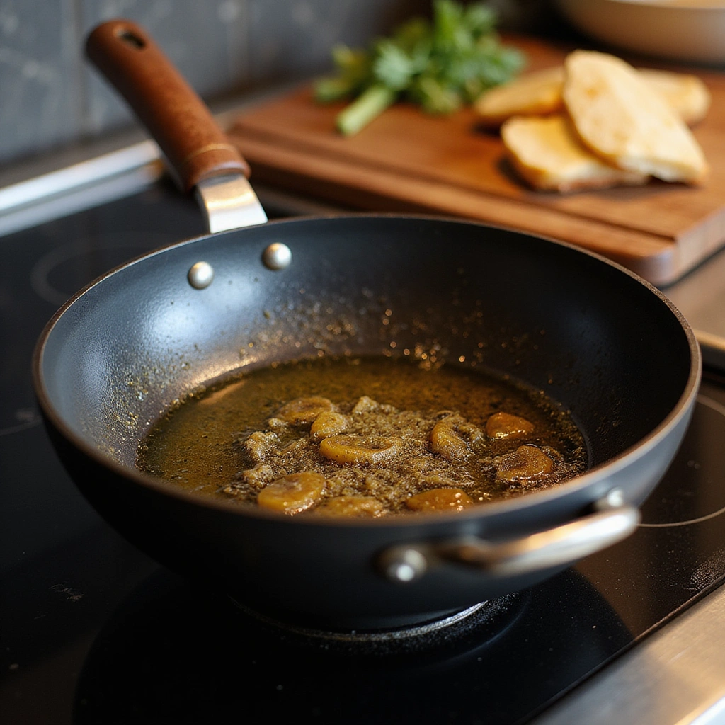 Chinese Eggplant and Tofu Stir Fry Recipe Healthy and Easy - Step 4: Heat Oil in Wok