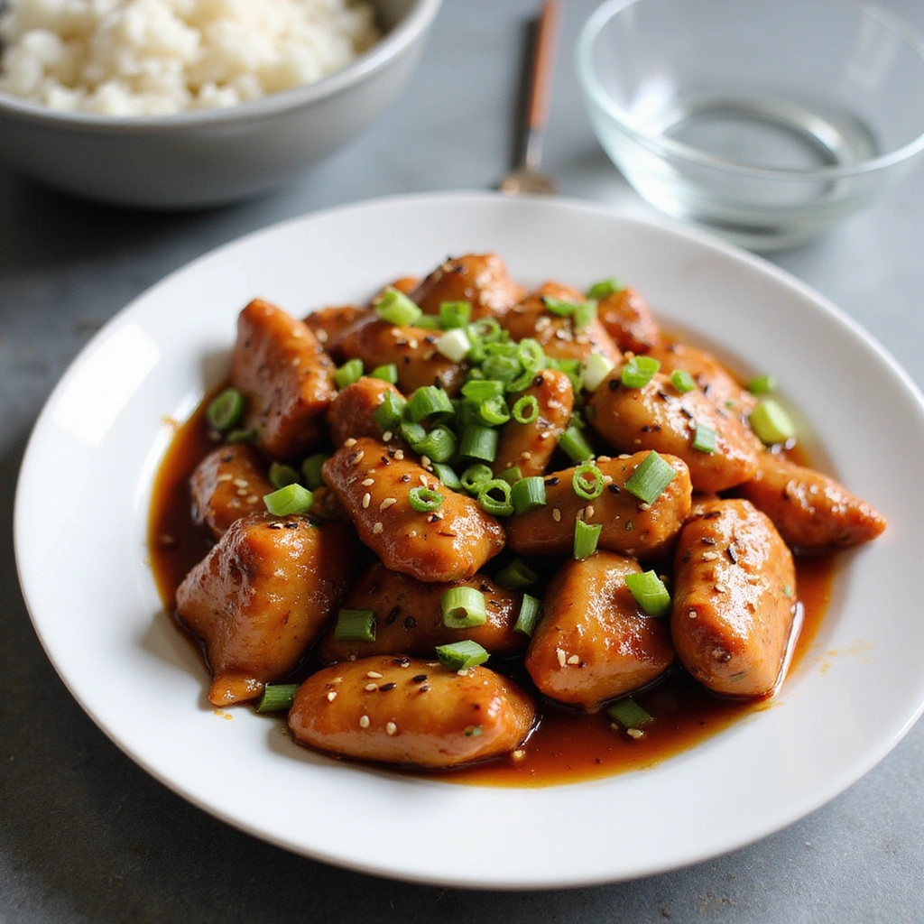 Chinese Five Spice Chicken Recipe Full of Flavor 7 Chinese Five Spice Chicken Recipe Full of Flavor - Step 7: Garnish and Serve