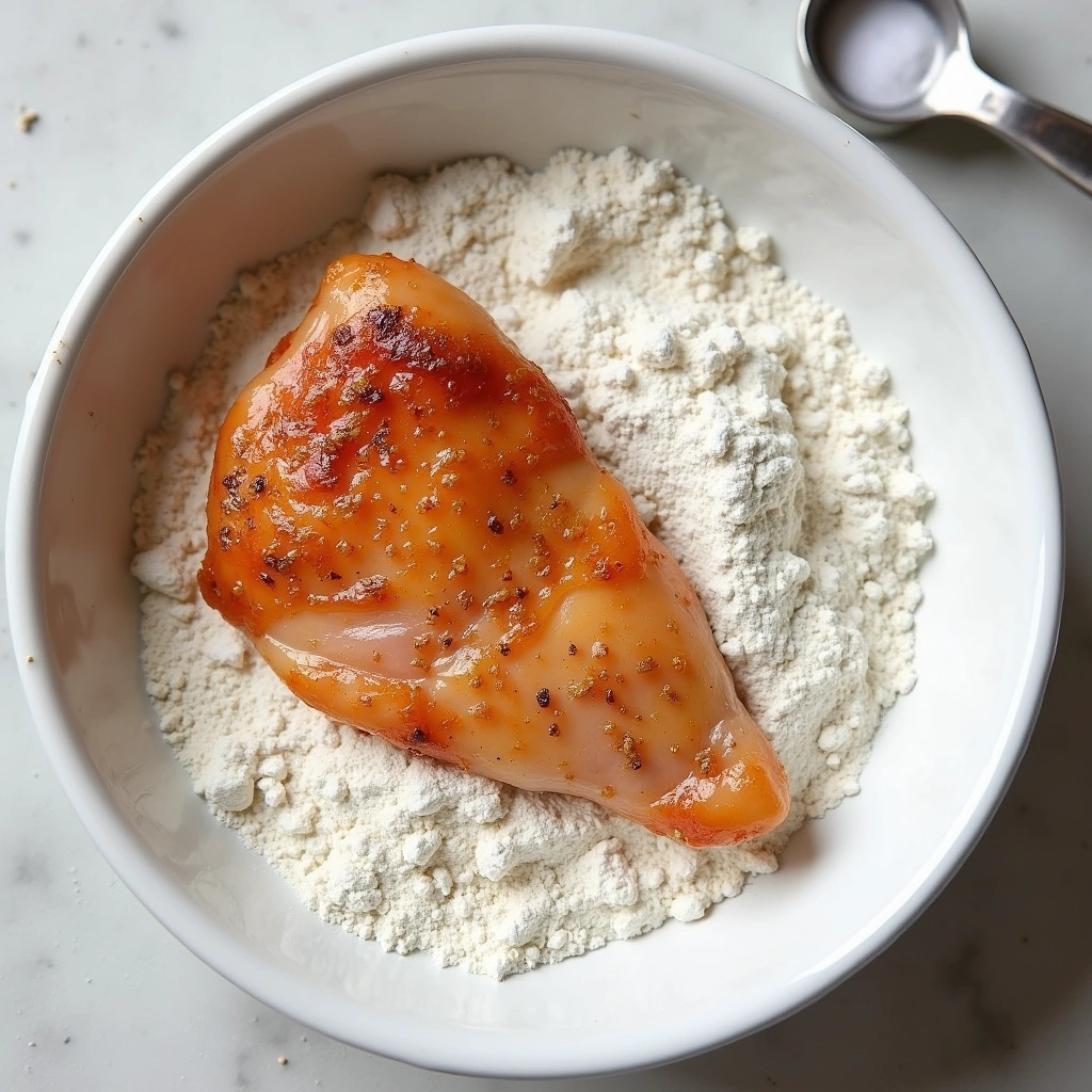 Chinese Garlic Fried Chicken Recipe Crispy Juicy and Delicious 2 Chinese Garlic Fried Chicken Recipe Crispy Juicy and Delicious - Step 3: Dredge the Chicken