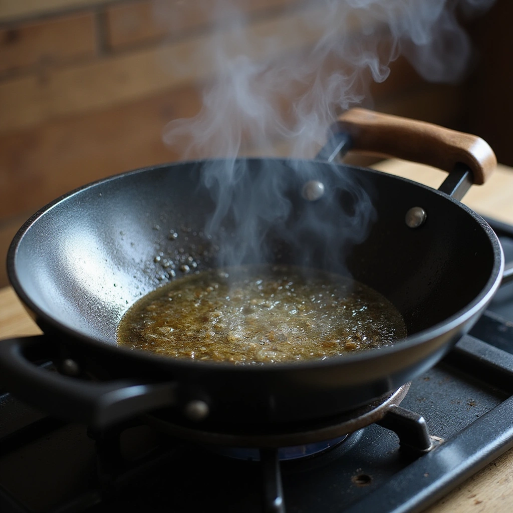 Chinese Green Bean Recipe Asian Style Crispy and Savory 3 Chinese Green Bean Recipe Asian Style Crispy and Savory - Step 3: Heat the Wok
