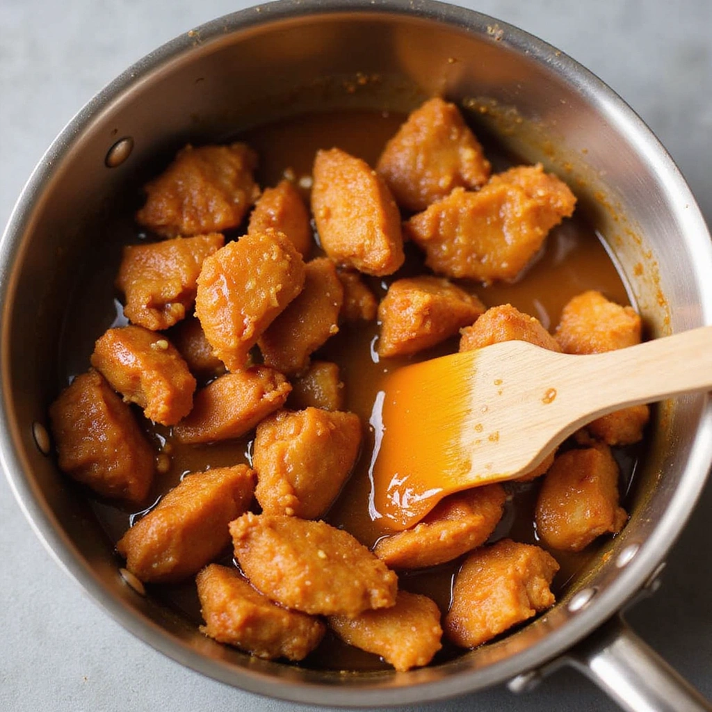 Chinese Honey Chicken Recipe Easy and Irresistible - Step 5: Combine Chicken and Sauce