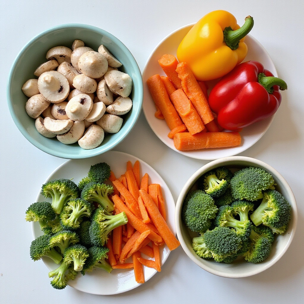 Chinese Mushroom Stir Fry Recipe Quick and Savory - Step 1: Prepare Ingredients