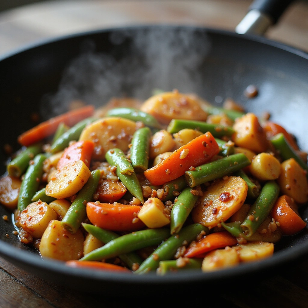 Chinese Mushroom Stir Fry Recipe Quick and Savory - Step 6: Pour in the Sauce