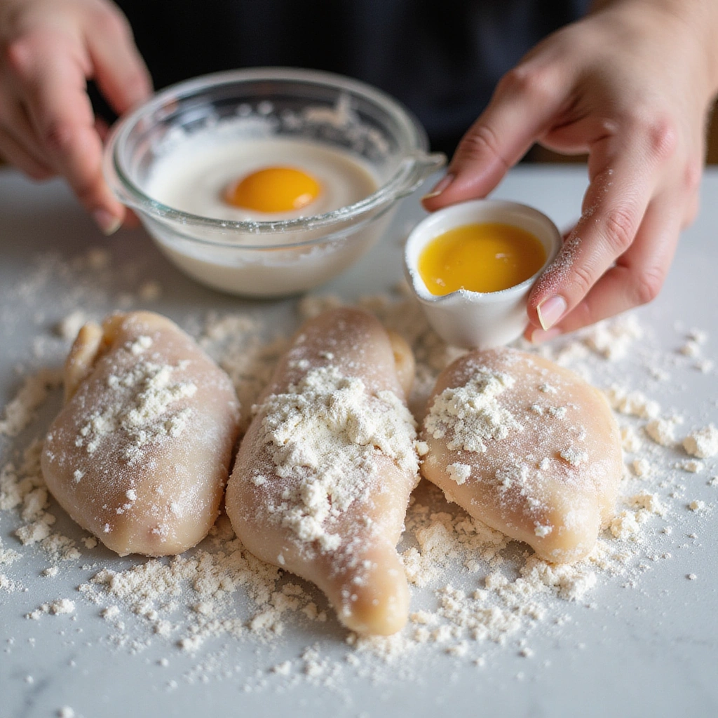 Chinese Orange Chicken Recipe Crispy Sweet and Tangy 3 Chinese Orange Chicken Recipe Crispy Sweet and Tangy - Step 3: Bread the Chicken