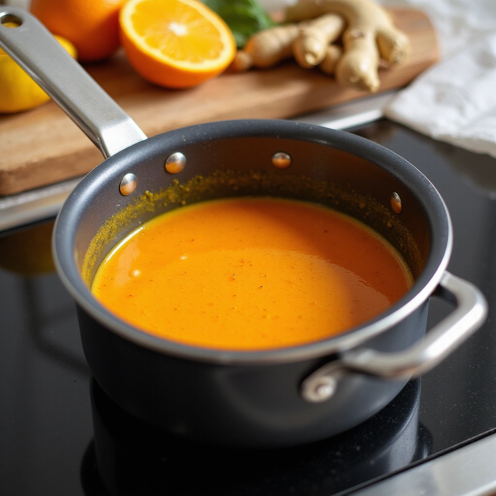 Chinese Orange Chicken Recipe Crispy Sweet and Tangy 6 Chinese Orange Chicken Recipe Crispy Sweet and Tangy - Step 6: Prepare the Orange Sauce