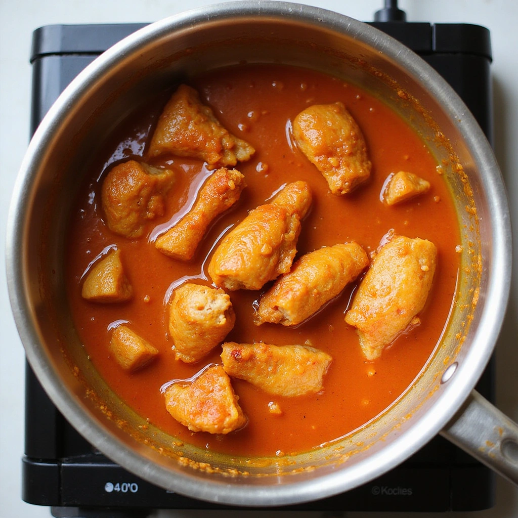 Chinese Orange Chicken Recipe Crispy Sweet and Tangy 7 Chinese Orange Chicken Recipe Crispy Sweet and Tangy - Step 7: Combine Chicken and Sauce