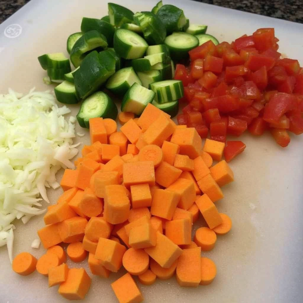 Chinese Pork Slow Cooker Recipes Tender and Comforting - Step 5: Prepare Vegetables