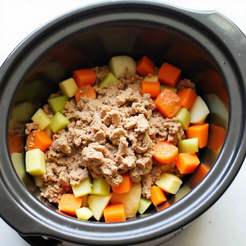 Chinese Pork Slow Cooker Recipes Tender and Comforting - Step 6: Layer the Ingredients in the Slow Cooker