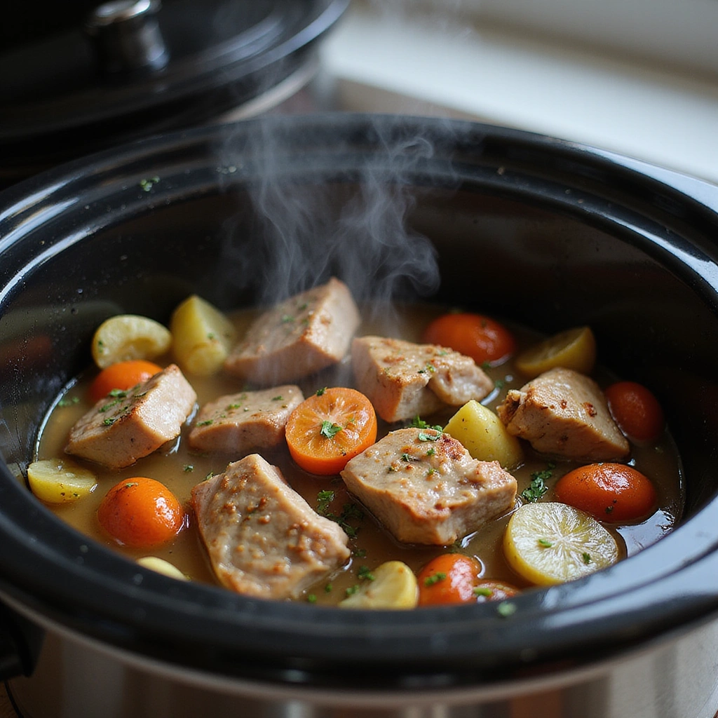 Chinese Pork Slow Cooker Recipes Tender and Comforting - Step 8: Check for Doneness