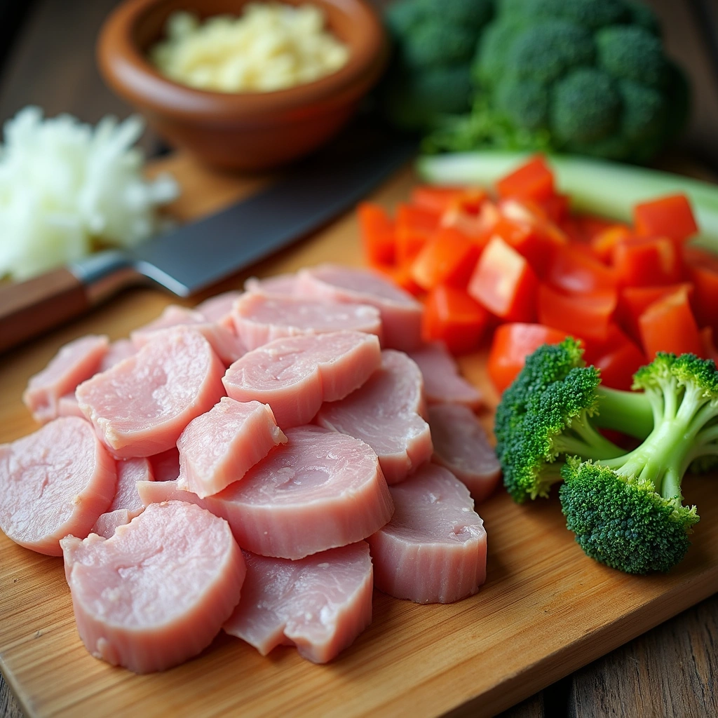 Chinese Pork Stir Fry Recipe Quick Flavor Packed Meal - Step 1: Prepare Ingredients