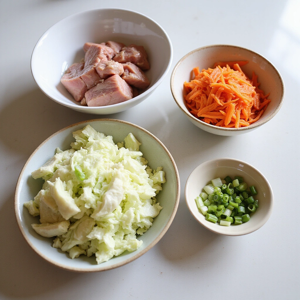Chinese Pork and Cabbage Recipes Easy Weeknight Dinner 1 Chinese Pork and Cabbage Recipes Easy Weeknight Dinner - Step 1: Prepare Ingredients
