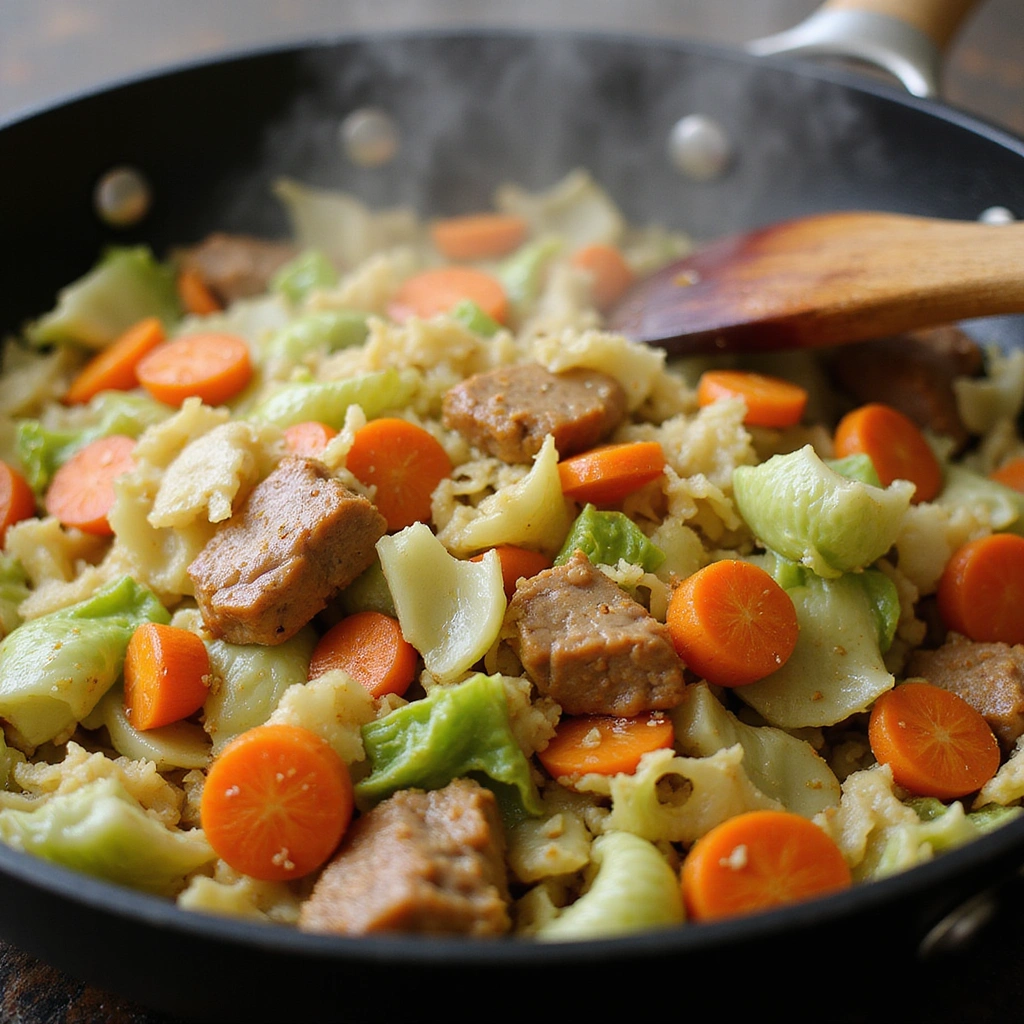 Chinese Pork and Cabbage Recipes Easy Weeknight Dinner 6 Chinese Pork and Cabbage Recipes Easy Weeknight Dinner - Step 6: Incorporate Vegetables