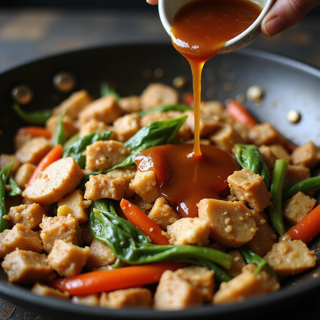 Chinese Pork and Cabbage Recipes Easy Weeknight Dinner 7 Chinese Pork and Cabbage Recipes Easy Weeknight Dinner - Step 7: Add Sauce