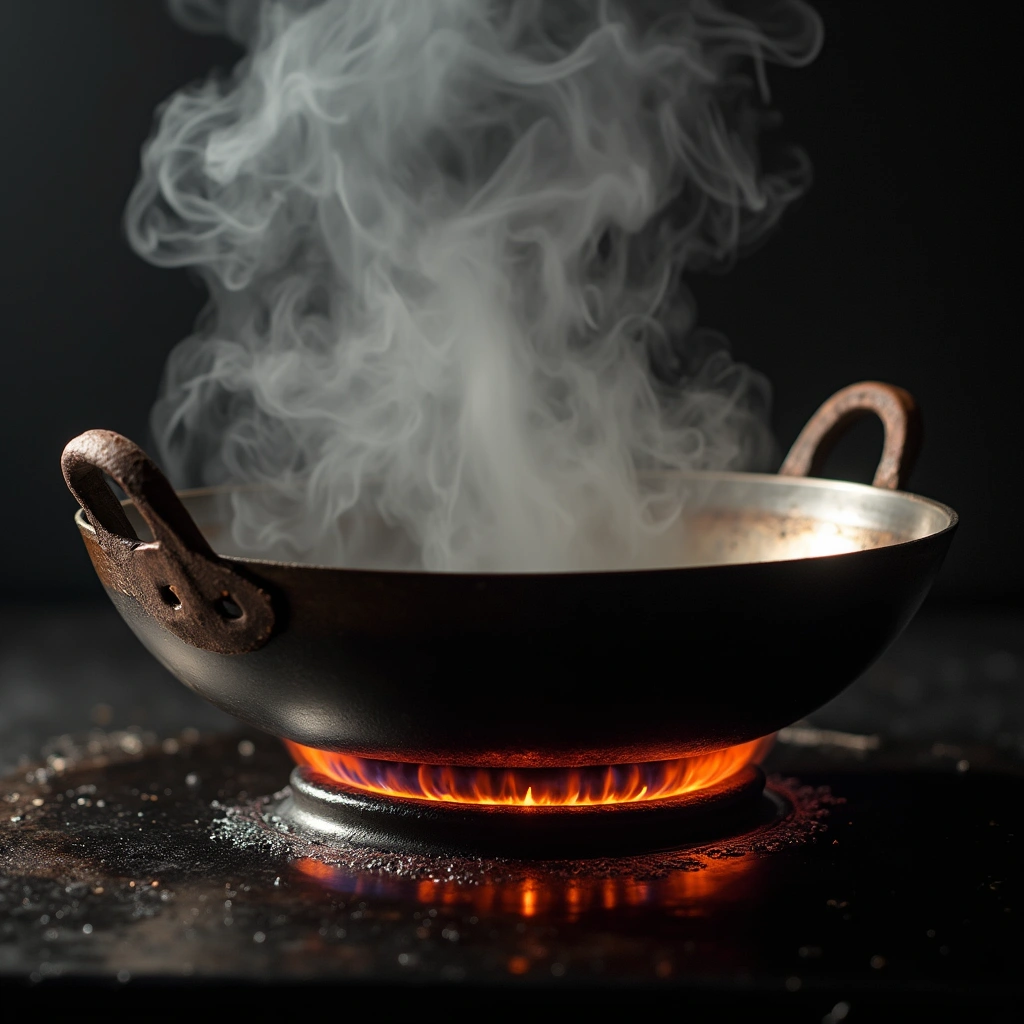 Chinese Shrimp Stir Fry Recipe Fast Healthy and Delicious - Step 2: Heat the Wok