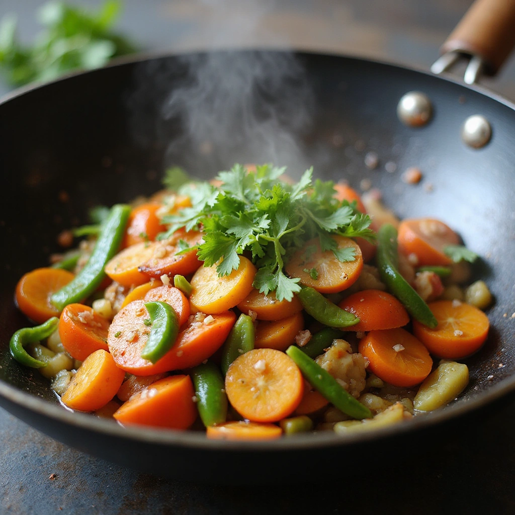 Chinese Shrimp Stir Fry Recipe Fast Healthy and Delicious - Step 4: Stir-Fry the Vegetables