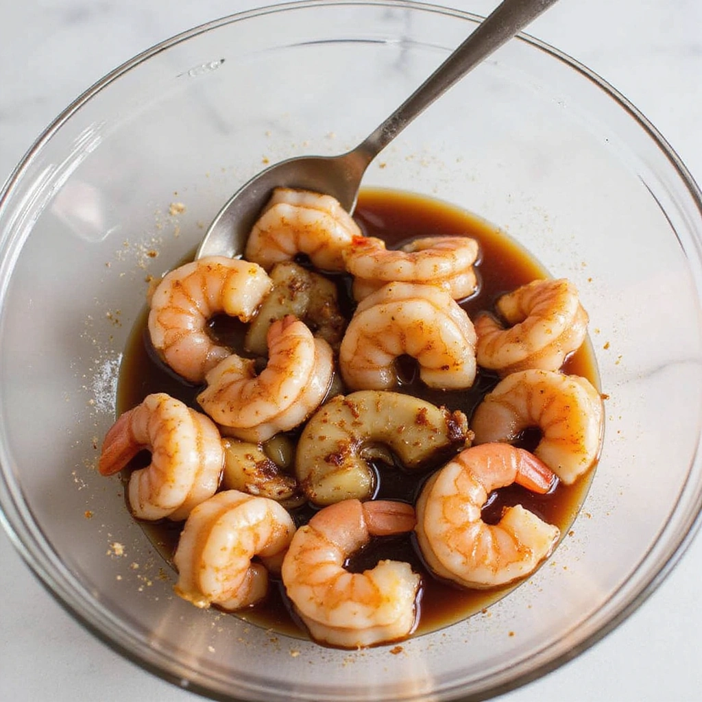 Chinese Shrimp and Broccoli Recipe Light Healthy and Delicious - Step 2: Marinate the Shrimp