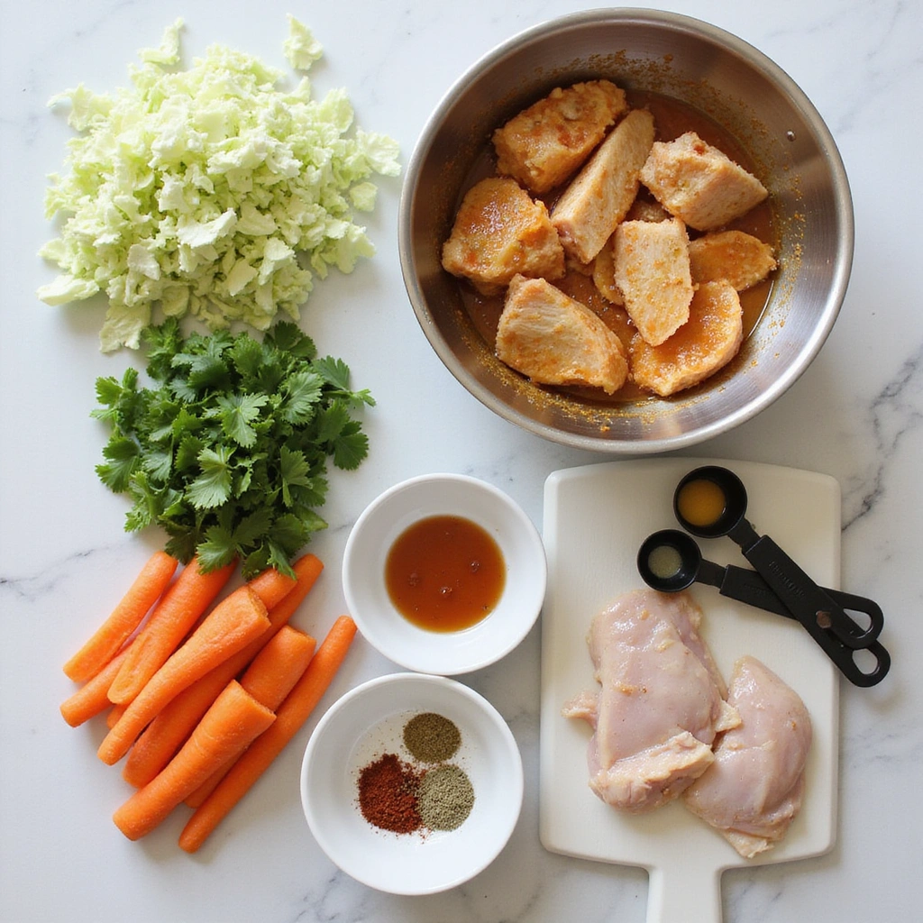 Easy Chinese Chicken Cabbage Stir Fry for Busy Nights - Step 1: Prepare Ingredients