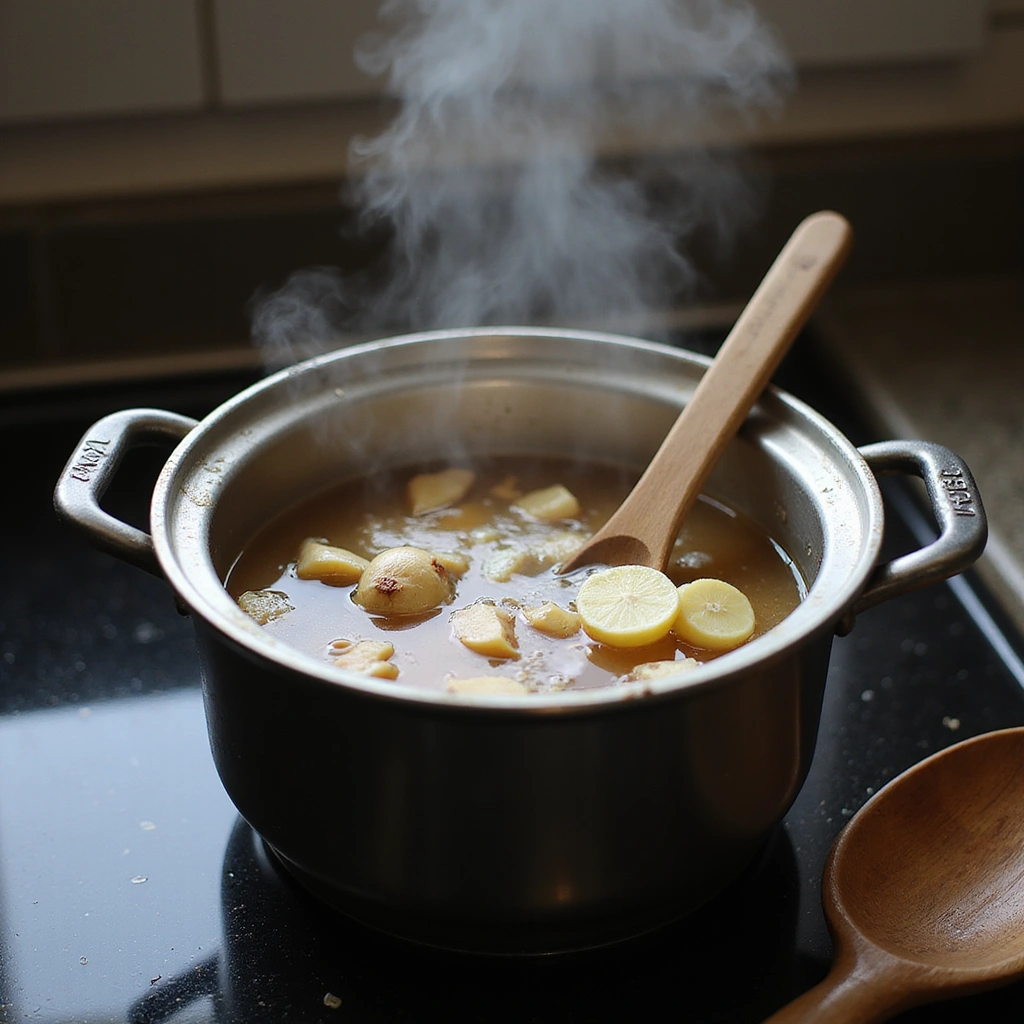 Easy Chinese Noodle Soup Recipe Warm and Comforting 1 Easy Chinese Noodle Soup Recipe Warm and Comforting - Step 1: Prepare Broth
