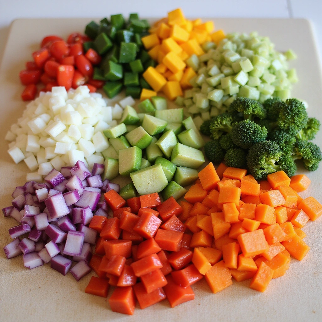 Easy Chinese Tofu Stir Fry Recipe Healthy and Protein Packed - Step 2: Chop Vegetables