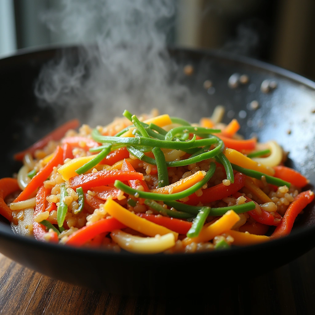 Easy Chinese Tofu Stir Fry Recipe Healthy and Protein Packed - Step 6: Stir-Fry Vegetables