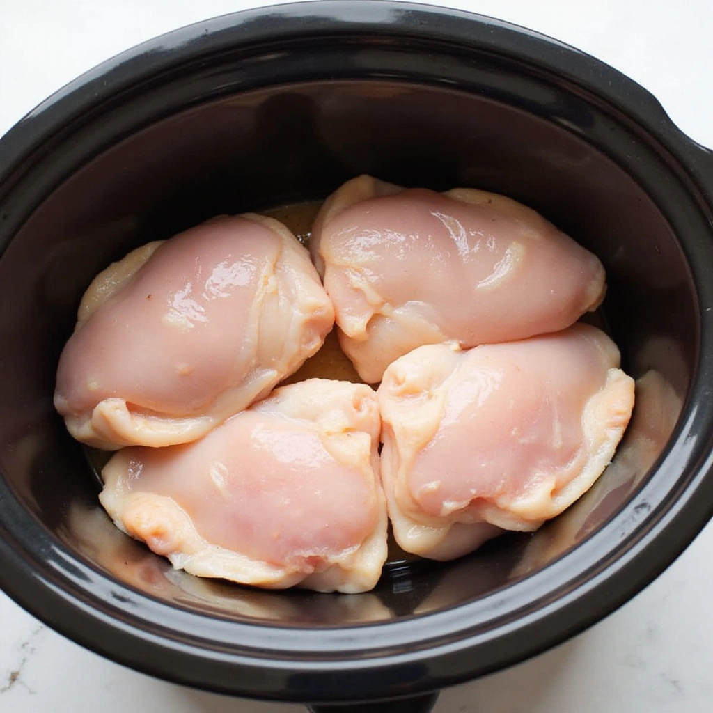 Easy Crockpot Chinese Chicken Recipes for Busy Days - Step 3: Layer Chicken in the Crockpot