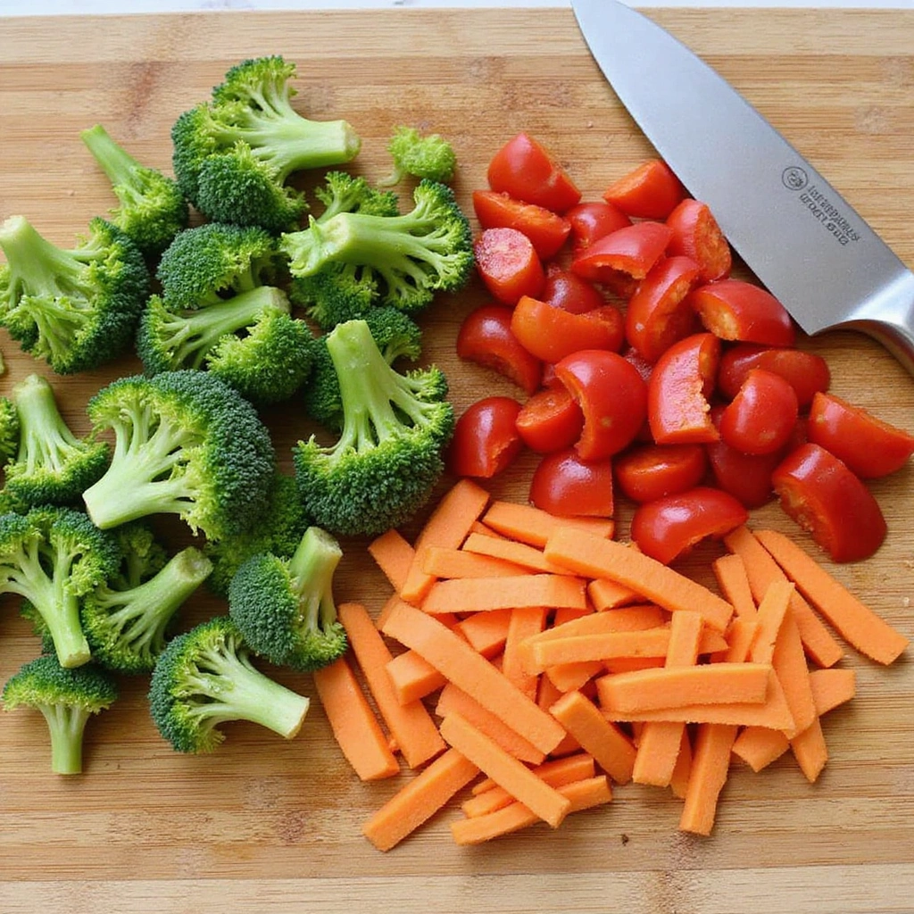 Leftover Pork Roast Chinese Recipes Creative and Delicious - Step 2: Chop Vegetables