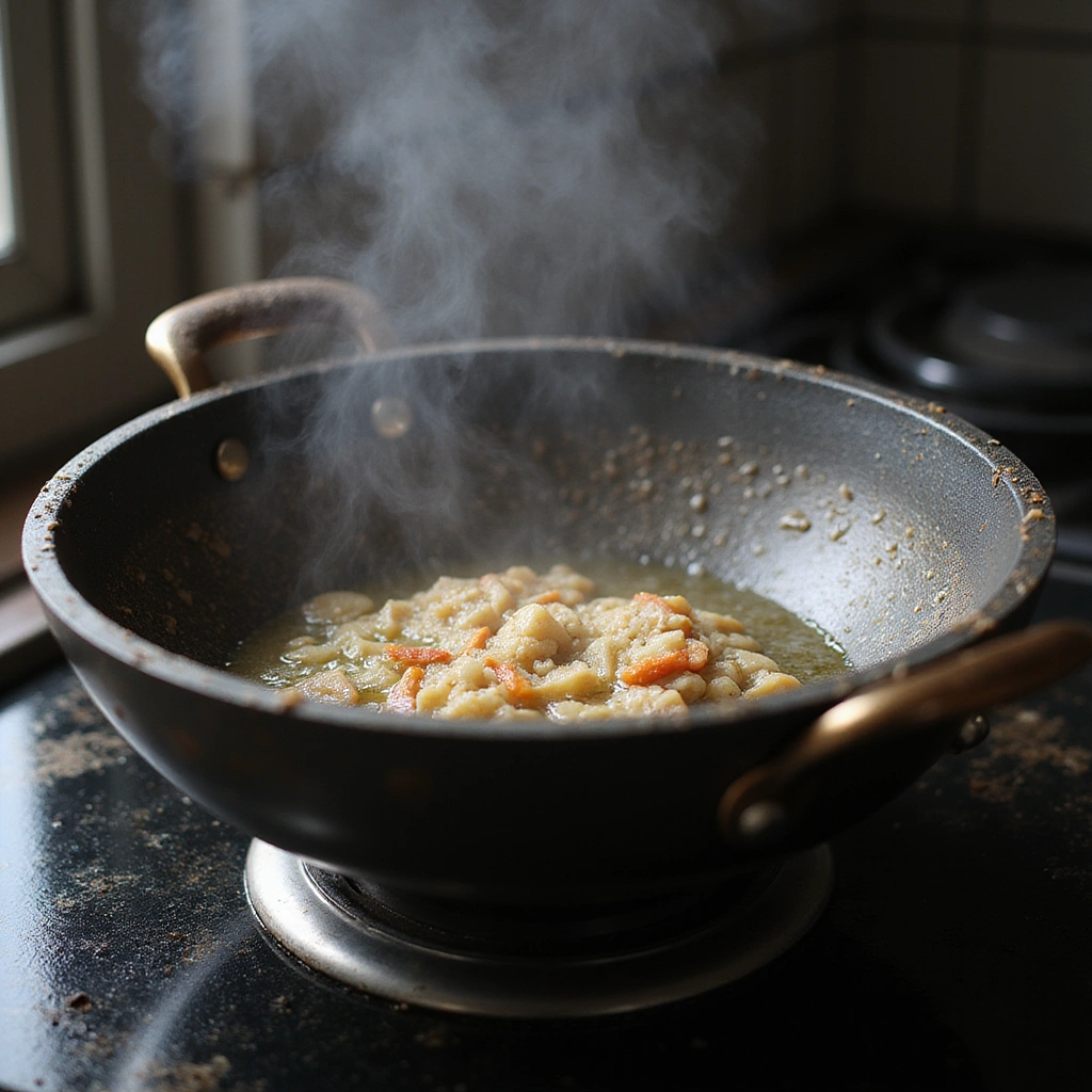 Long Green Beans Chinese Style Recipe Crispy and Savory - Step 3: Heat the Wok