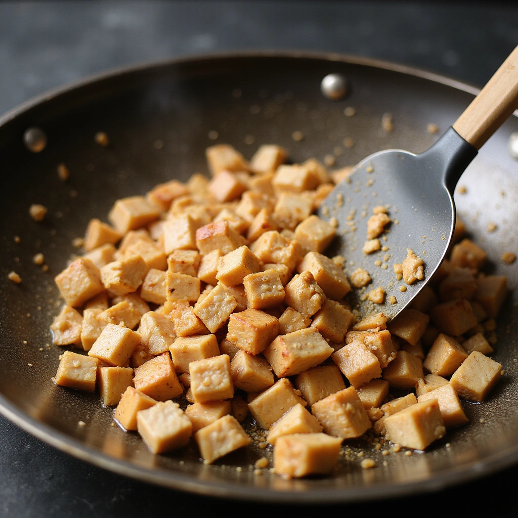 Quick Chicken Fried Rice Chinese Recipe Ready in Minutes - Step 3: Cook the Chicken