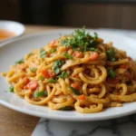 Simple Chinese Egg Noodle Stir Fry Full of Flavor