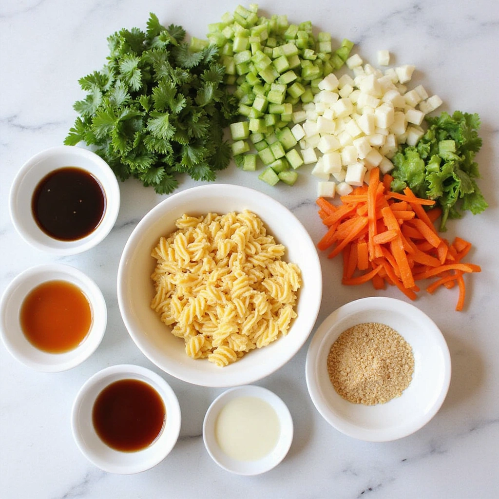 Simple Chinese Egg Noodle Stir Fry Full of Flavor 1 Simple Chinese Egg Noodle Stir Fry Full of Flavor - Step 1: Prepare Ingredients